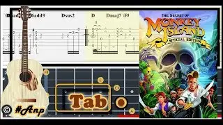 Guitar Tab - Main Theme (The Secret of Monkey Island) OST Fingerstyle Tutorial Sheet Lesson #Anp