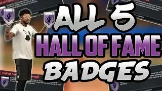 HOW TO GET ALL 5 STRETCH BIG BADGES + HOF | BADGE TUTORIAL NBA2K17