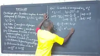 Baccalauréat scientifique : exercice N10 (énoncé et corrigé) sur les nombres complexes 