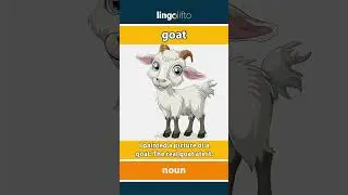 🇬🇧 Goat Meaning : Flash Card : Learn English Vocabulary