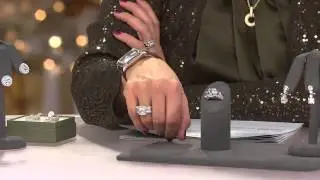 Judith Ripka Sterling Three Stone 9.00cttw Diamonique Ring with Jill Bauer