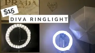 HOW TO MAKE A RINGLIGHT FOR $15 |*DIVA RINGLIGHT DUPE*| INEXPENSIVE AND SUPER EASY | TrendingTrent