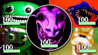 Garten of Banban 0-7 - All Jumpscares With Healthbars