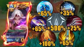 HANABI NEW META ABNORMAL BURST CRIT DAMAGE BUILD!🔥 (must try) HANABI BEST 1 HIT BUILD 2025!!