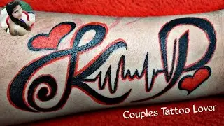 Demanding K❤P Letter Tattoo Design || Beautiful Heart Tattoo design