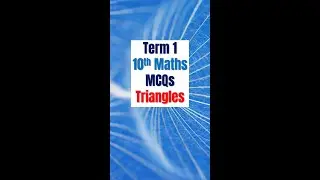 CBSE Term 1 Class 10 MCQ Triangles #Term1Class10MCQ #term1mcqsclass10 #term1mcqs #term1mcqclass10