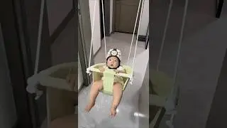Cutest Baby Ever in Doorway Swing &ndash; You Won&rsquo;t Stop Smiling! 🥹💖 #Shorts