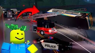 TRANSIT BUS FLIPS OFF CLIFF! RESCUE BOATS, COMMAND CENTER, AND SPECIAL OPERATIONS! CRP: Maple County