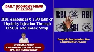 RBI Announces 2.90 Lakh Cr Liquidity Injection Through OMOs and Forex swap
