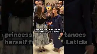 Princess leonor rude with queen Leticia #leonor#princessleonorshorts#spain#viral#edit