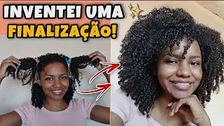 INVENTEI UMA FINALIZAÇÃO PARA MEU CABELO CRESPO!