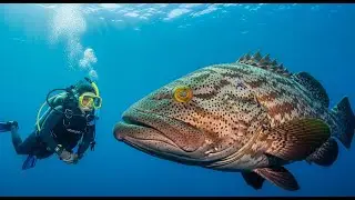 How Millions Of Giant Groupers Are Raised & Processed    Giant Groupers Farming For Meat