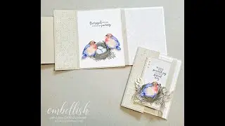 This sweet nested fancy fold is super easy!