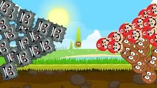 RED BALL 4 Mario Ball Adventure Volume 1 Green Hills with THWOMP BOSSES FIGHT