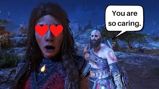 Kratos surprises Freya with a compliment - God of War Ragnar&ouml;k