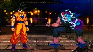 Goku Vs. Cyber Ryu Evil - Cybernetic power