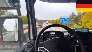 POV Truck Driving in Germany. Renault T480 HIGH CAB DE ASMR
