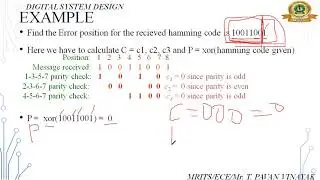Hamming code for Double error Detection