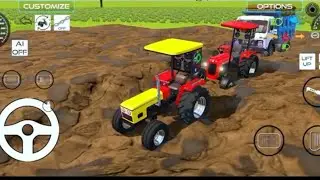 ट्रैक्टर की ताक़त 💪🚜 | ट्रक सुरक्षित बाहर! 🌈@Druvtoyverse 