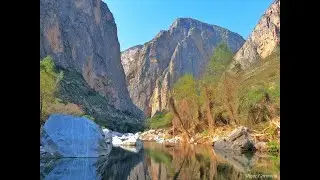 Cañón del Infiernillo y Grutas de Xajhá. Hidalgo México...