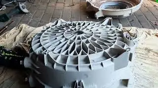 Wymiana łożyska, amortyzatora oraz fartucha w pralce Whirlpool AWSP 61222PS - Washing machine repair