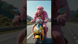 Beautiful Pink Monkey 🐒 and Munna story | Munna story | Stories in urdu #shorts #ai #story #ytshorts