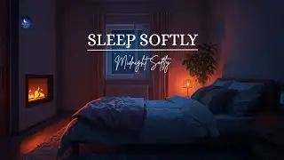 Cozy Night Ambience 🌙 | Warm Indoor Fireplace | No Talking | Midnight Softly
