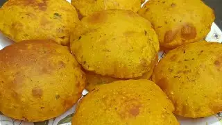 Kadu Puri कद्दू की मसाला पूरी की खास रेसीपी ।  Pumpkin Masala Poori recipe how to make pumpkin puri