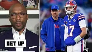 GET UP | Louis Riddick Responds to Joe Brady Promising to Take Josh Allen Higher