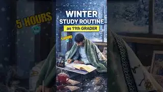 5 hours Winter study routine as a 11th grader 🥶💥 | #shorts #studyvlog #class11th #trending #winter