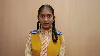 Your Life matters -Stay Drug free speech by Palthepu Namratha of 10th standard 