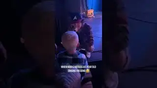 Singing to 5 y/o fan at concert #shorts