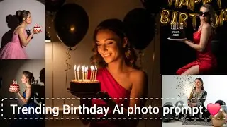 Birthday photoshoot prompts for girls। Trending photo editing google gemini। ai photo editing 2025