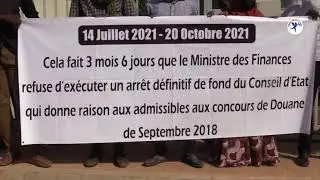NIGER DOUANE : SIT-IN DES ADMISSIBLE AU CONCOURS DE LA DOUANE