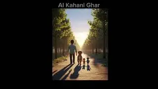 A Story of Three Friends ❤️ | A Story Of Man , Dog And Cat. | AI Story For Kids.