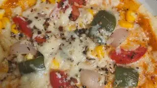 Homemade pizza recipe ||😋cute girl voice over pizza recipe😋 ना yeast||No oven pizza recipe