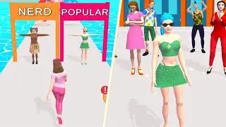 Popular vs Nerd 👸❓🤓 All Levels Gameplay Trailer Android,ios New Game