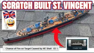 HMS St. Vincent &ndash; 1:350 WOWS Scratch-Built Model | Time-Lapse Build