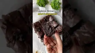 &ldquo;5-Ingredient Eggless Brownie Recipe | Quick & Easy Fudgy Brownies Without Eggs!&rdquo;