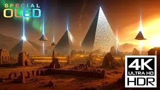 Night City in Mars Alien City in Million year ago 4K HDR 60FPS - Dolby Vision Demo for OLED