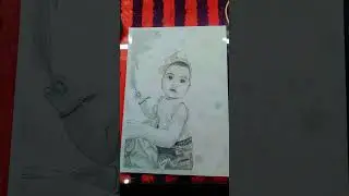 cut child potrait #pencilportrsit #art #drawling #views charcoal c