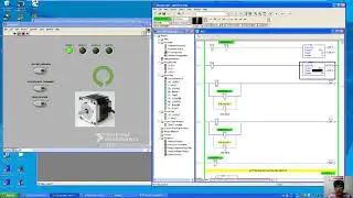 Motor paso a paso con PLC Allen Bratley