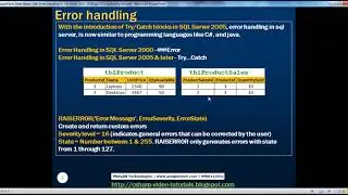 Error handling in sql server   Part 56