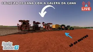 🔴 LIVE GAL&Eacute;R&Aacute; DA CANA COLHEITA DE CANA NA FAZENDA MALU #boiadeirogamer #mapasfs22 #modsfs22