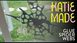 Use Glue to Make Cute Craft Spiderwebs