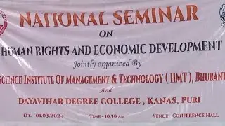 National Seminar || Human Rights And Economic Development || Dayavihar Degree College