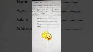 Create Dotted Lines In MS Word 💯 | MS Word Tricks 🔥 #shorts #msword #microsoftword #tricks #bytetech