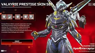 *NEW* VALKYRIE PRESTIGE SKIN Set (Skin Finisher + Mythic Divetrail) - Apex Legends