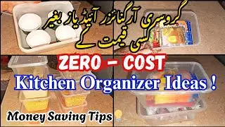 No Cost Kitchen Organizer ideas💡| Organize Your Kitchen For Free 😱 | Money Saving Tips & hacks 