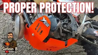 Я установил на свой KTM 500 EXC-F надлежащую защиту (направляющую цепи и защиту картера).